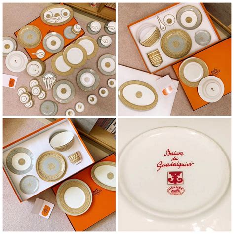 hermes borden set|Hermes tableware.